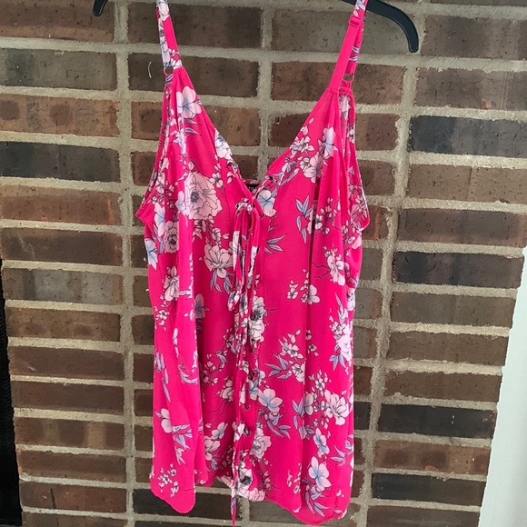 Women’s Plus Torrid Tank Pink Floral, 3/3X, 11257766 - Picture 1 of 7